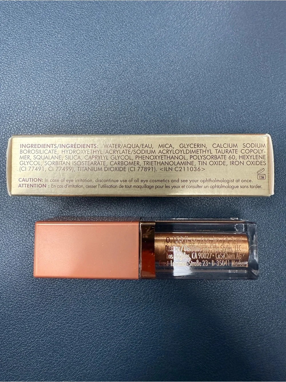 Stila Shimmer & Glow Liquid Eye Shadow — Courageous Warm Copper Gold